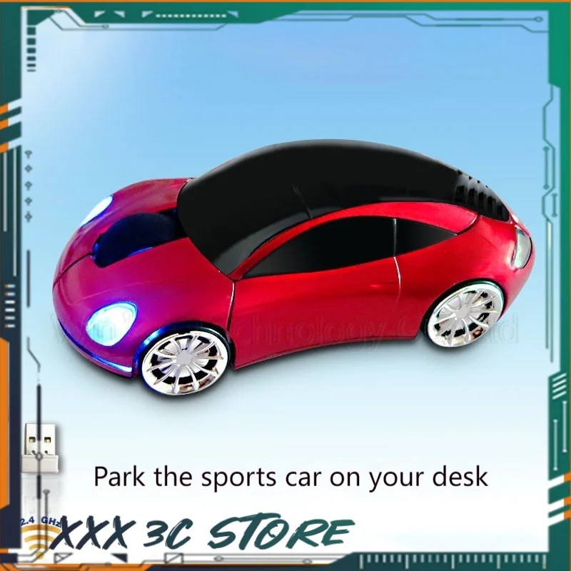 Wireless Mouse Car Model Style Creative Sports Car Elements Wireless Optical Mouse 2.4g Wireless Mouse Suitable Laptops Home Use