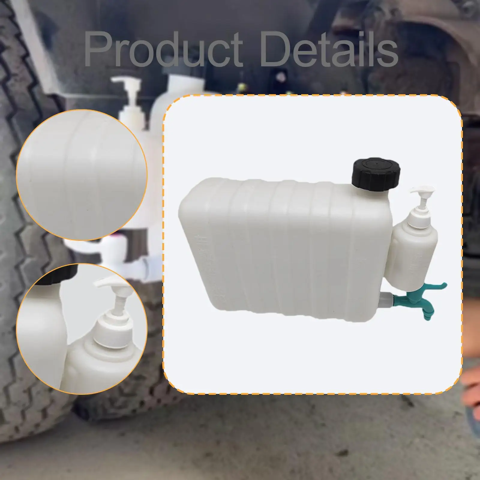 Water Tank Large Capacity with Spigot for Driving Tour Vehicle - view 2