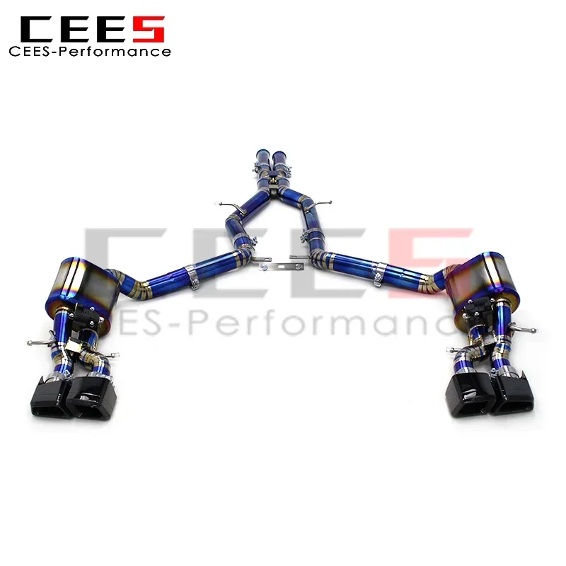 CEES Valve Catback Exhaust for Mercedes-Benz CLS63 AMG 2007-2017  Titanium Escape Exhaust Pipe Racing Sport Car Muffler System