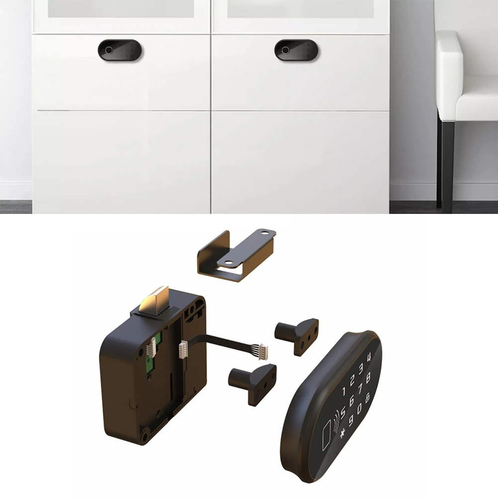 Кодовый замок с паролем, бытовой прикроватный шкаф, замок для ящика, замок для шкафа, кулачковый замок, простой в установке холодильник