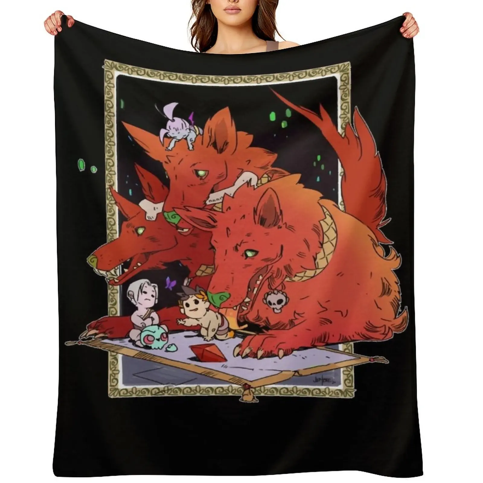 

Cerberus Hades Game Classic Throw Blanket Comforter cosplay anime sofa bed Soft Plush Plaid Blankets
