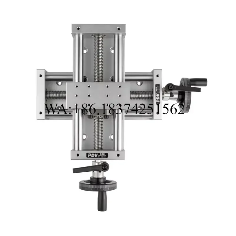 Wmwmnu for PT-LX100 Ball Screw Manual Linear Stage Optical Sliding Translation Platform Precision Positioning Table for Lab