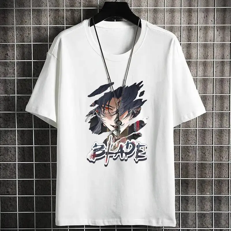 

Anime Game Honkai: Star Rail Cos Blade Seele Kafka Sparkle Etc. Unisex Fashion Casual Cotton Base T-Shirt