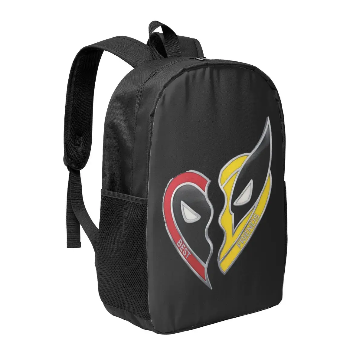 Custom Deadpool & Wolverine Best Friend Charms Backpack for Men Women Water Resistant School College Bag Print Bookbag