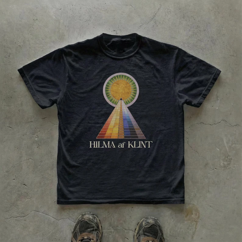 Hilma Af Klint Graphic Tee, Altarpiece No. 1 Pyramid and Sun Artwork, Museum Visit Outfit