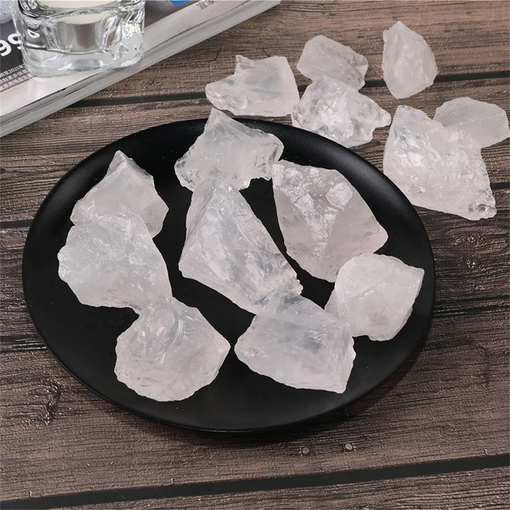 

100g Natural Crystal Stones White Clear Quartz Bulk Raw Rough Stones for Aquarium Decoration