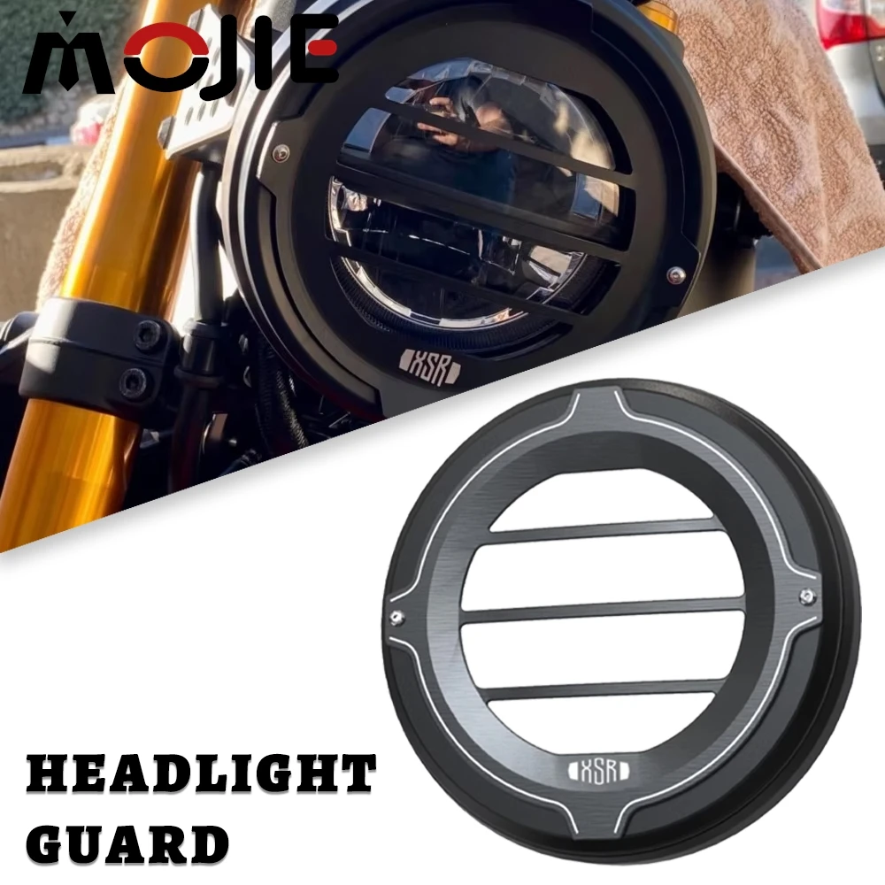 2025 For Yamaha XSR 700 900 XSR700 XTribute Legacy XSR900 Motorcycle Headlight Grill Guard Light Cowl Headlight Protector Cover