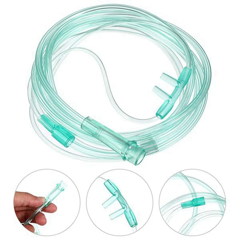 30 Stuks Zuurstof Canules 2 Meter Nasale Canule Zachte Nasale Zuurstof Tubing O2 Cannula Voor Volwassenen