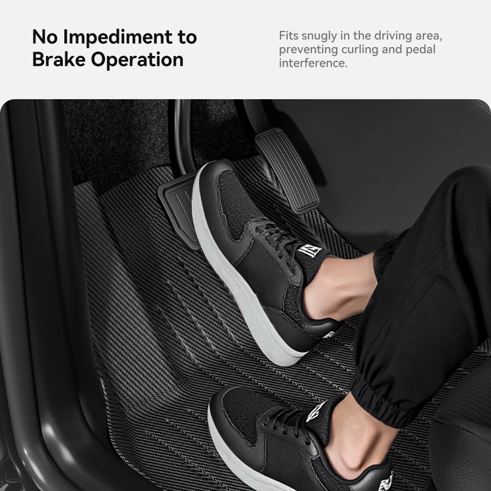 YZ Do Nowego Tesla Model Y Juniper 2025 Dywaniki Samochodowe TPE Włókno Węglowe Wszystkie Pogody Maty do Bagażnika Wykładziny Podłogowe Maty na Oparcie Akcesoria