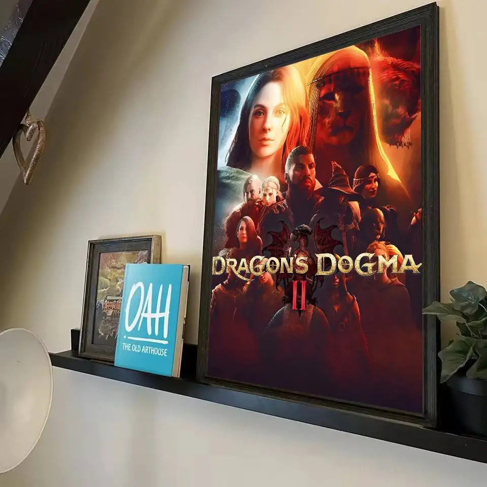 حار شعبية لعبة فيديو التنين Dogma 2 ملصق الفن مع المطبوعات غرفة نوم المنزل غرفة المعيشة الديكور هدية