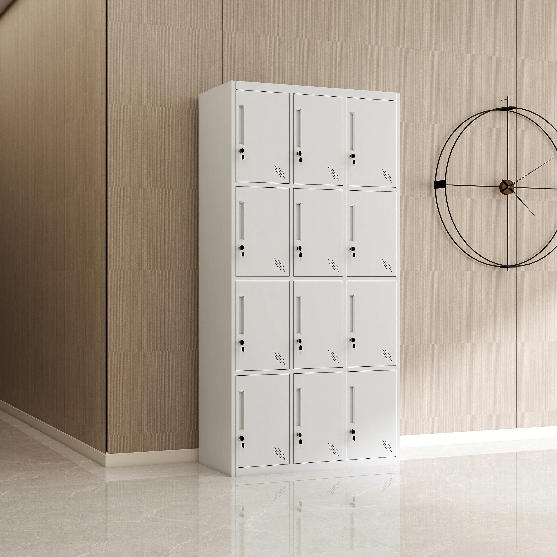 12 Door Steel Wardrobe Metal Storage Locker Design Workshop Gym Staff Locker Steel Gym School Steel Locker Cabinet