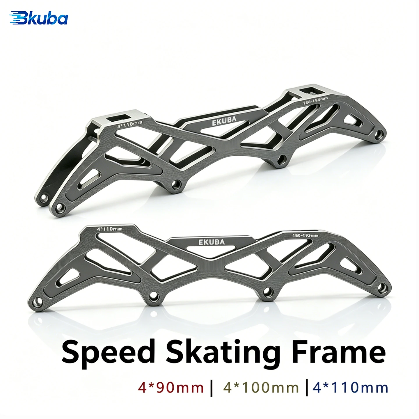 bkuba-4x90-100-110mm-speed-skate-frame-aircraft-grade-aluminum-cnc-machined-inline-skate-bracket