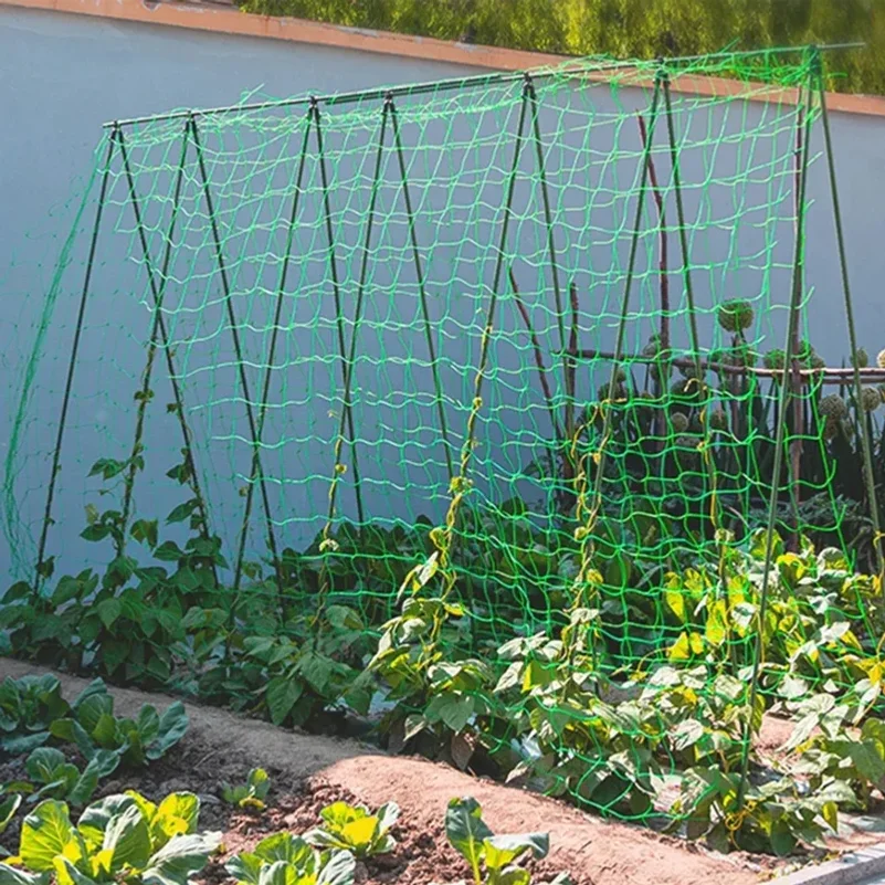 Plant Trellis Pergolas, Heavy-Duty Polyester Grow Net, Garden Trellis Netting With Square Mesh For Climbing Plants, Vegetables,