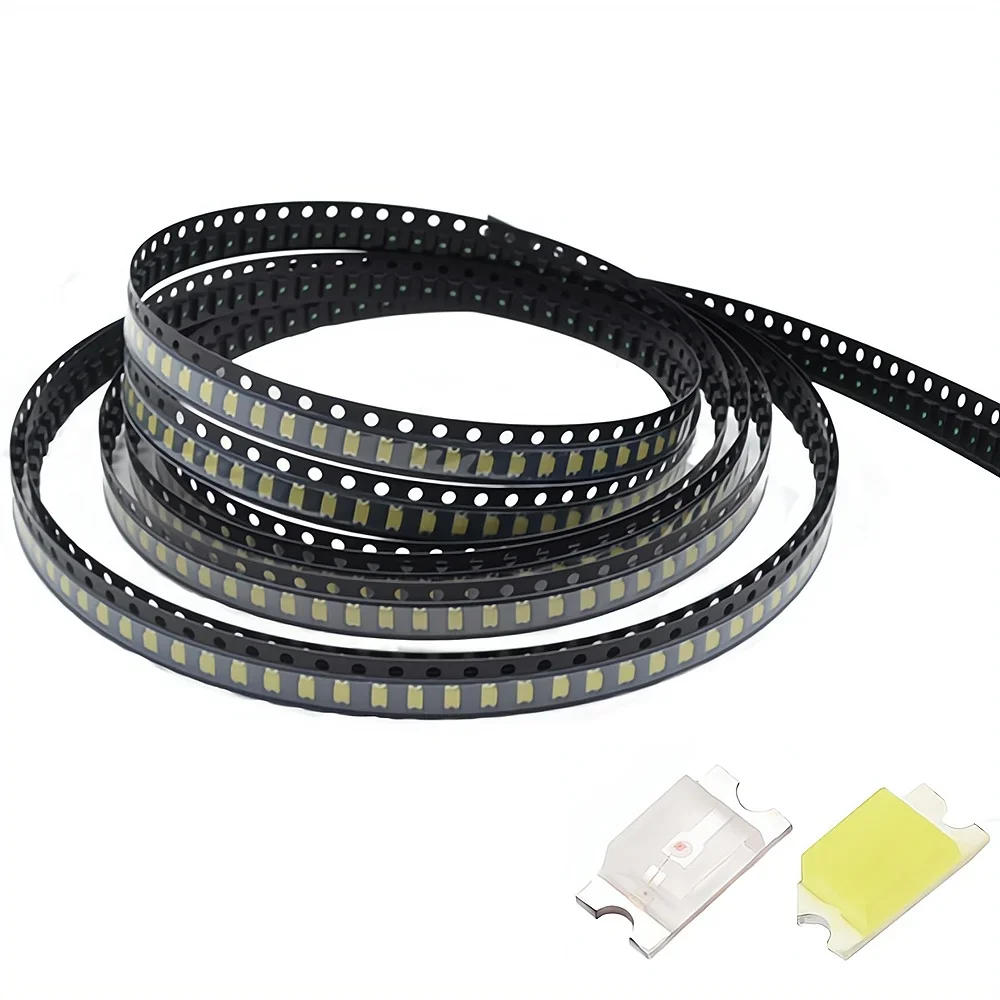 100 Uds 1206 SMD SMT lámpara Super brillante Chip luz cuenta LED bombillas emisoras módulo de diodos decoración jardín techo atmósfera neón