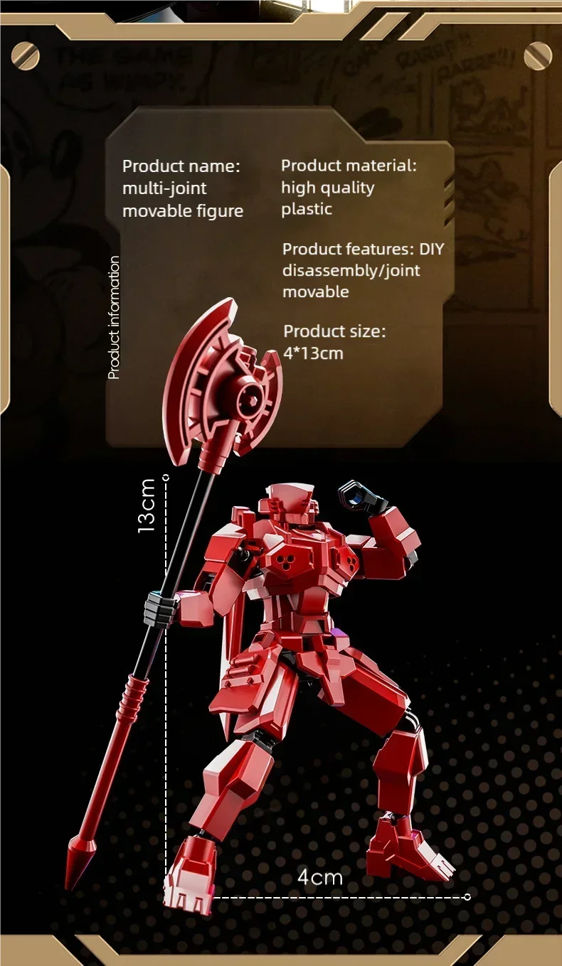 T13 multi descompressão titan forma anjo robô multi conjunta montado modelo brinquedo festival presente computador desktop decoração um 1/9