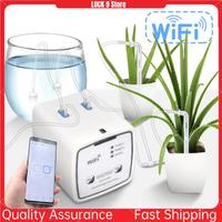WIFI Dual Pump Controller Automatic Water Drip Irrigation Watering System Kit Mobile APP Control-Double Pump 15 Pots-AB52