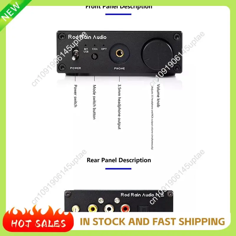 

N88R High Sound Quality Decoding Bluetooth 5.4 Lossless Decoder ES9038 APTX LDAC Fever HIFI Receiver