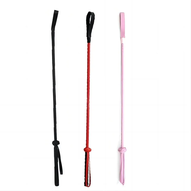 PU Leather Horse Whip Crops Equestrianism Paddles Riding Crop Horse Whips with Wrist Strap