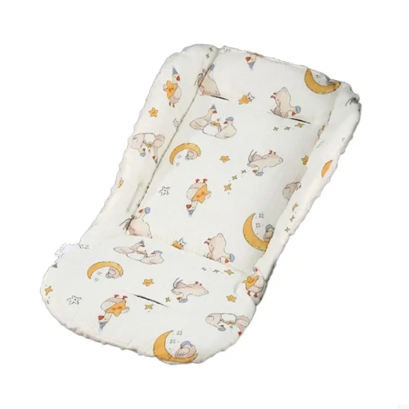  Machine Washable Cotton Strollers Cushion Mat for Easily Cleaning Routines