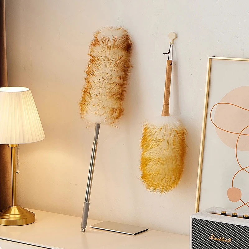 Anti-Static Scalable Wool Duster A Good Helper For Home Cleaning Dust Duster Brush Car Sweeping Dust Home Tools Accessories
