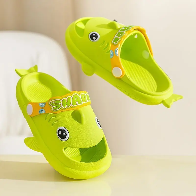 Cartoon Children Slippers for Boys Girls Non Slip Soft Home Shoes Cute Closed Toe Baby Garden Sandals Outdoors Beach Slides 슬리퍼