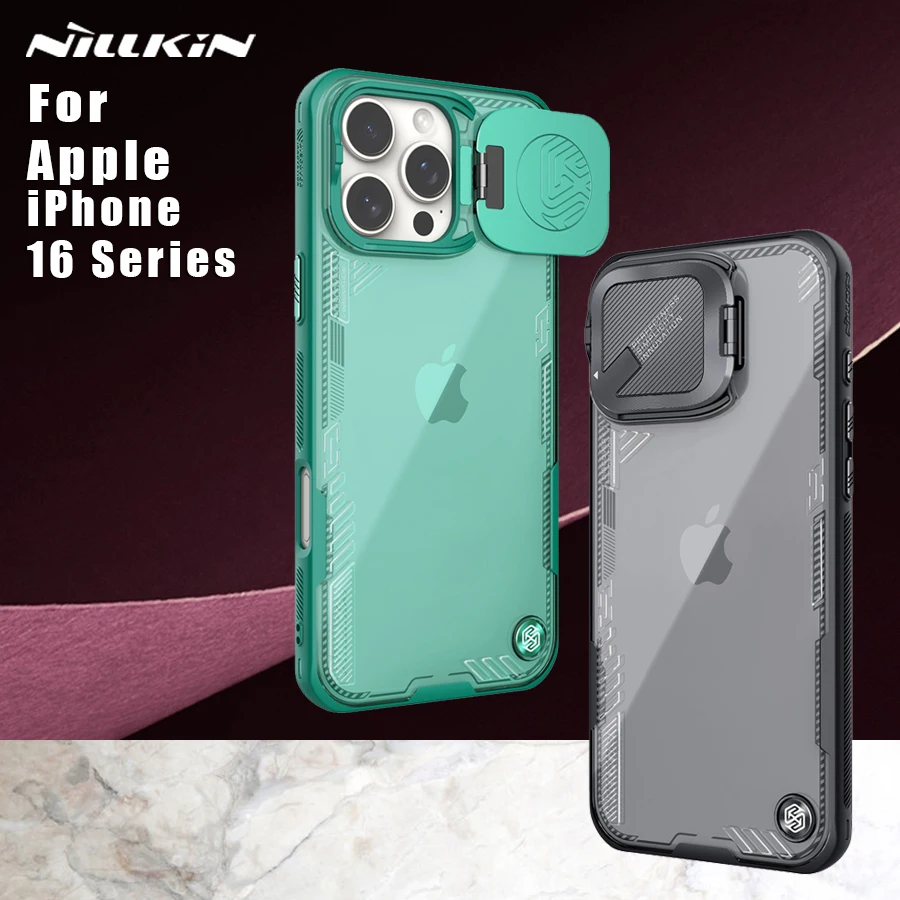 NILLKIN для iPhone 16 Pro Max/16 Pro iceblade Prop, прозрачный прозрачный объектив 360, защитная задняя крышка для полной камеры