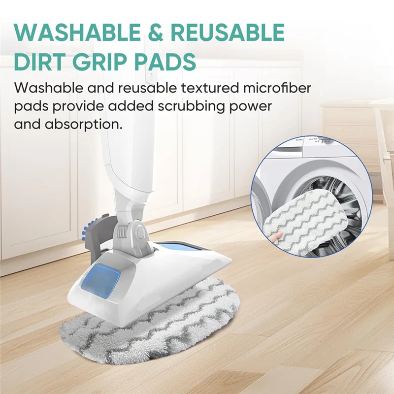 EAS-10Pack 1940 Steam Mop Pads For Bissell Powerfresh Steam Mop 1806 1544 1440 2075A 2685A Series, Microfiber Washable
