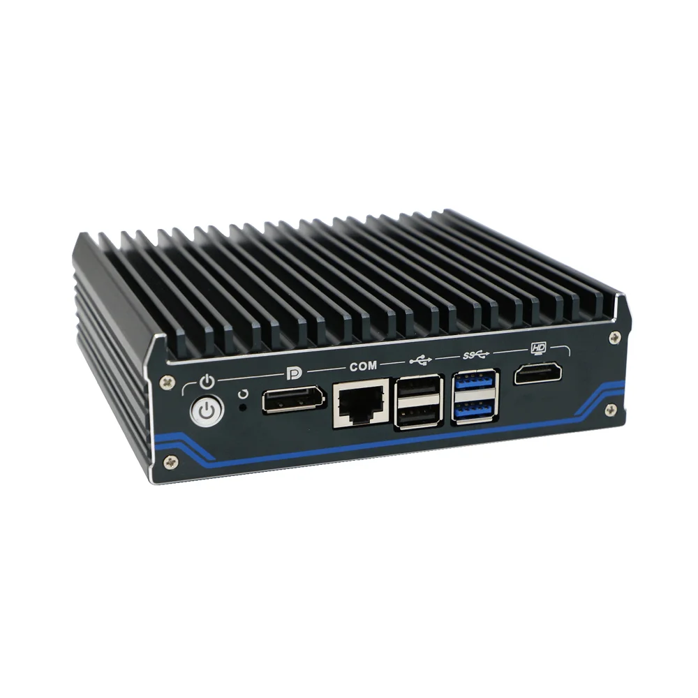 HUNSN Micro Firewall Appliance, RX15,Mini PC, VPN, Router PC, AES-NI, 4 x 2.5GbE I225-V B3, HDMI, DP, TPM2.0, Vesa Mount