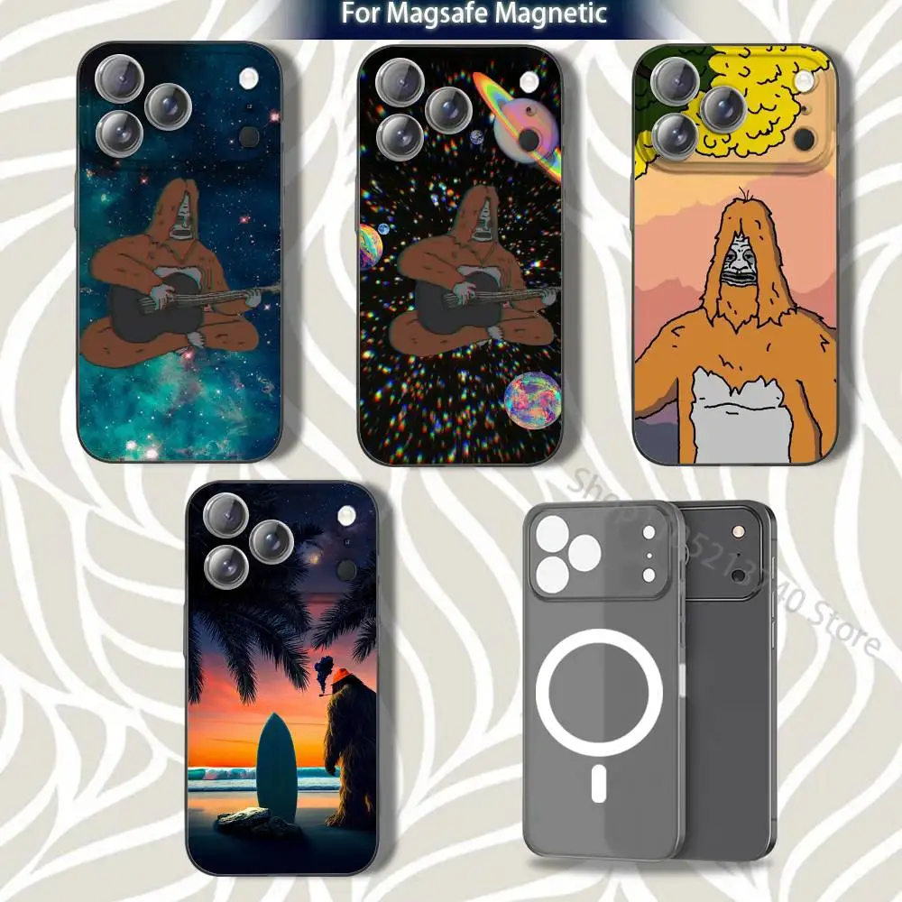 

SasquatchS A-Abstract The For iPhone 17,12,11,14,13,15,16,Plus,Air,Pro,Max,E,Mini for Magsafe Magnetic Frosted Grey Phone Case
