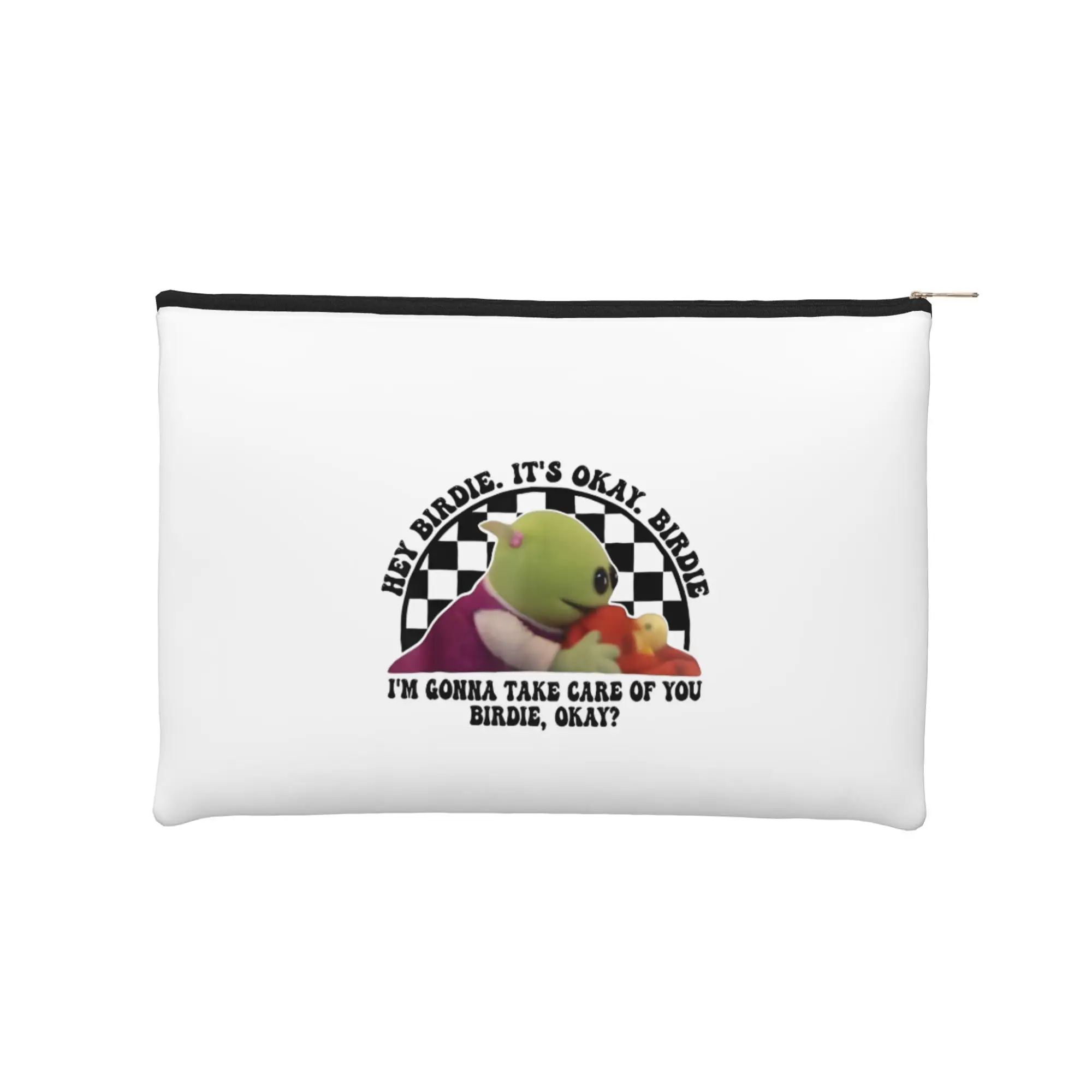 

Легкая косметичка I'm Gonna Take Care Of You Birdie Okay nNanalan, дорожная косметичка nNanalan на молнии, дорожная косметичка с застежкой-молнией