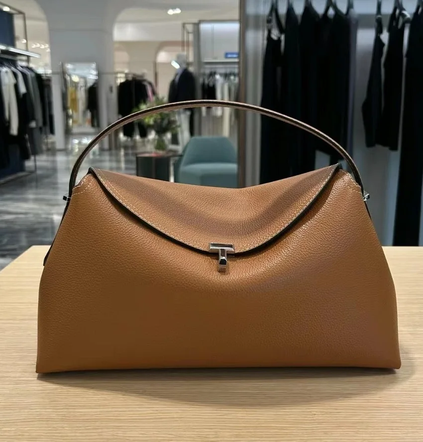 VIELINE New Women High Quality Commuting Bag One Shoulder Handbag Cowhide Leather Crossbody Bag Large Capacity Lady Bag