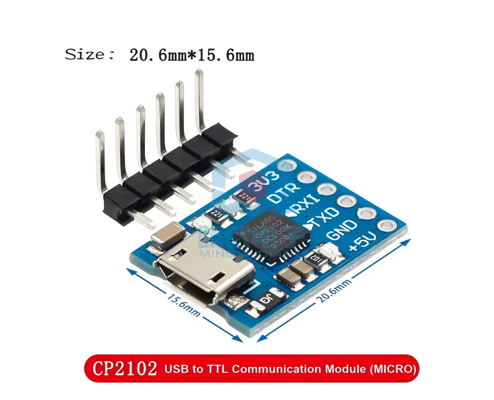 MCU2012 CP2102 USB to For TTL Communication Module Mini Programmer Downloader Micro Type-C