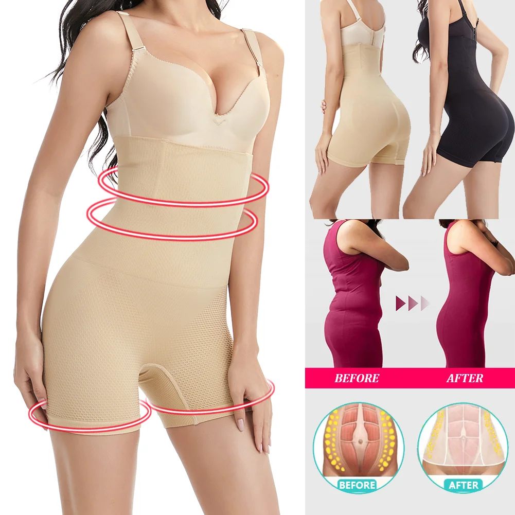 

WEICHENS Women High Waist Trainer Shapewear Tummy Control Panties Body Shaper Shorts Butt Lifter Thigh Slimmer Weight Loss Belts