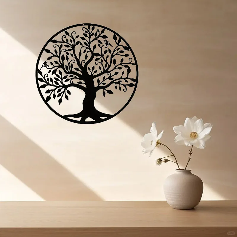 Baum des Lebens Metall Wand kunst 11.02 "x 11.02" elegante Wandbehang für Wohnzimmer Schlafzimmer Studie Ausstellungs halle Kirche Dekoration