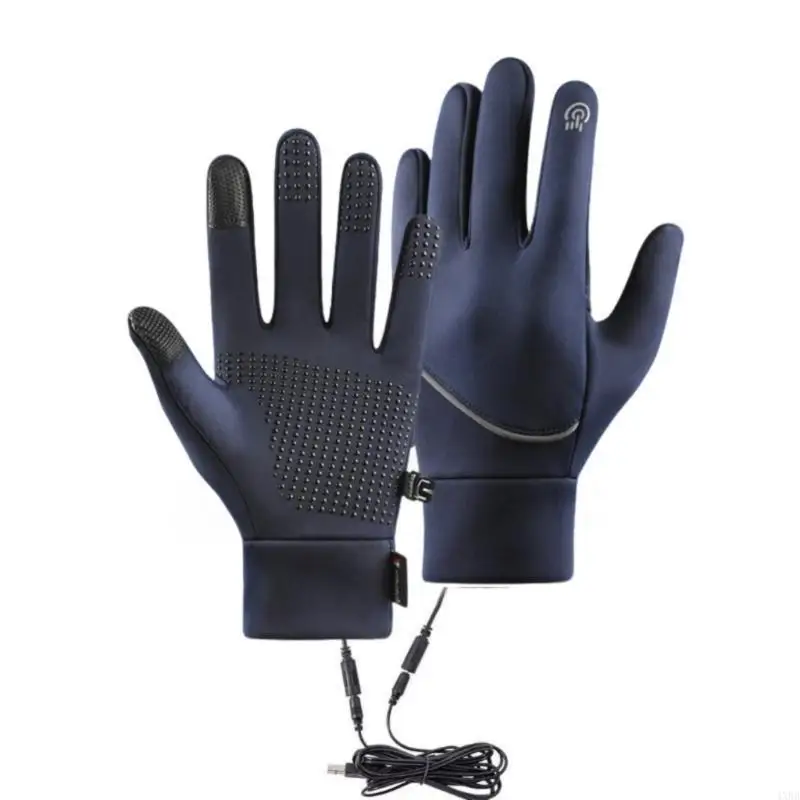 

Heated Gloves for Men and Women, Winter Full Finger Hands Warmers Electric Heated Gloves Skiing Cycling Golf Hiking 4XBB