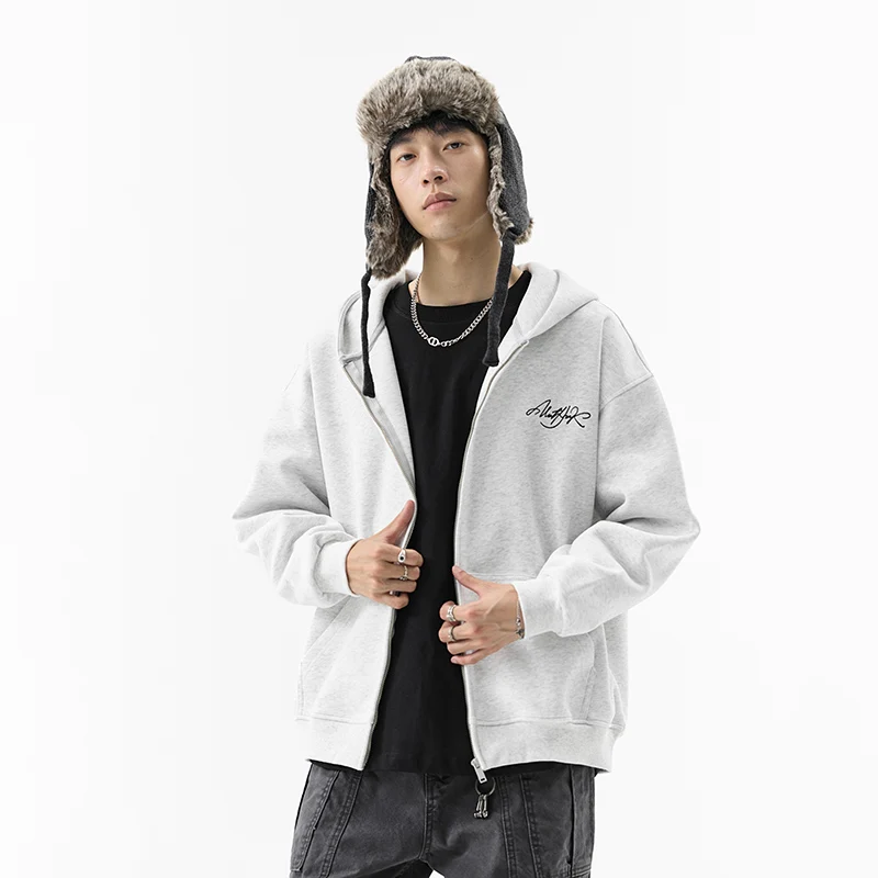 

Новая модная спортивная толстовка-кардиган на молнии с капюшоном для мужчин, осенняя, трендовая, универсальная, удобная, 2025 года