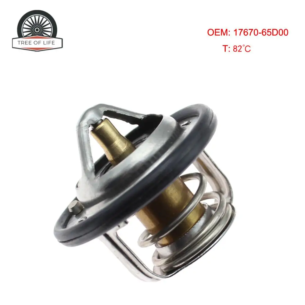 

17670-65D00 Engine Coolant Thermostat 82c For SUZUKI JIMNY SN413 1.3 1998 1767065D00 17670-77E00 1767077E00 17670 65D00