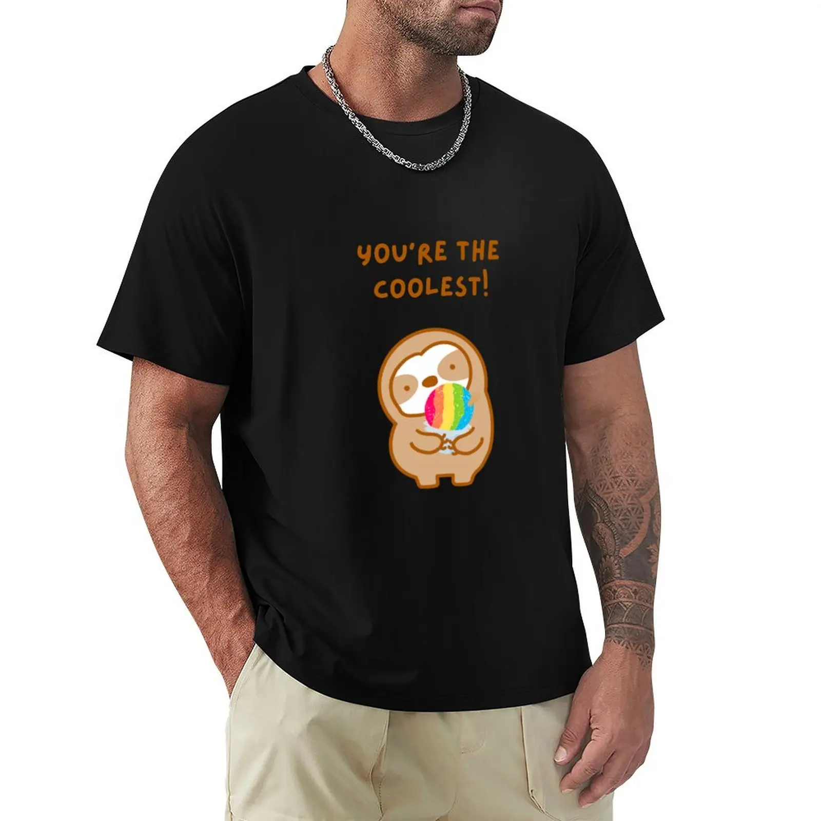 

You’re the Coolest Hawaiian Shave Ice Sloth T-Shirt plus size clothes sweat mens t shirts