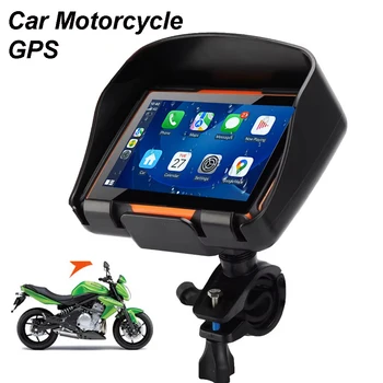 2026 Car GPS Motorcycle GPS Navigation Waterproof IPX67 GPS Navitator Bluetooth Tracker FM Blutooth Bullit in 8GB free igo Maps