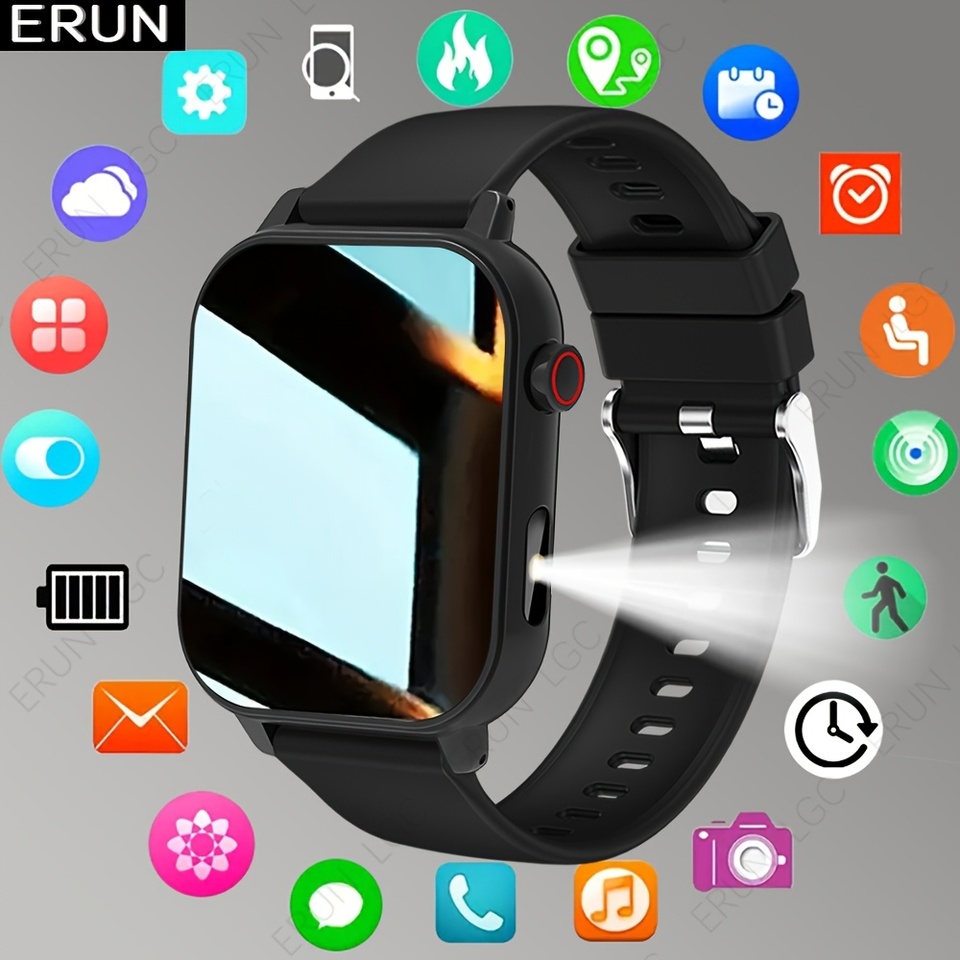  1.83-Inch Full-Touch Smartwatch, Suitable for Both Men And Women, Featuring Message Reminders, Fitness And Exercise Logs 