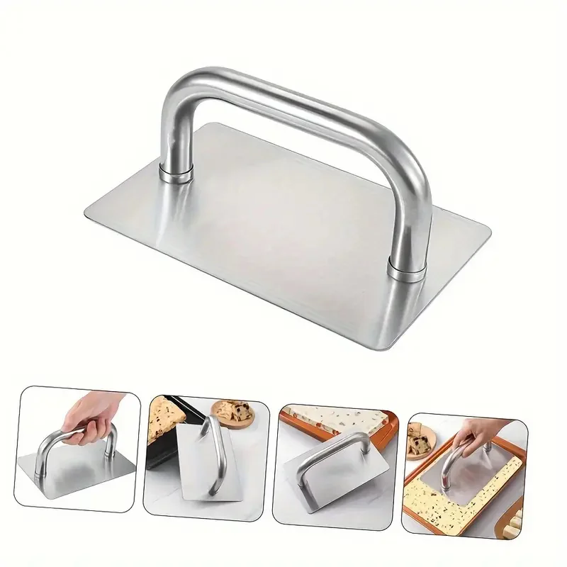 

1pc Stainless Steel Burger Press Dough Compactor Baking Tool For Pastries Pies Cookies Meat Press Mold Kitchen Accessories