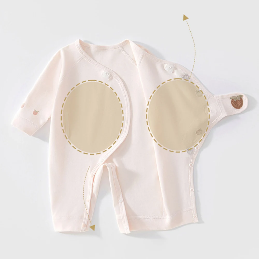 Baby Girl Romper Long Sleeve 100% Cotton Embroidery Spring Autumn Newborn Clothing Hospital Baby Jumpsuit 0 6 Months