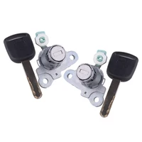 Cilindro de cerradura de puerta delantera izquierda derecha con 2 llaves apto para Honda Fit Jazz 2003 2004 2005 2006 2007 2008