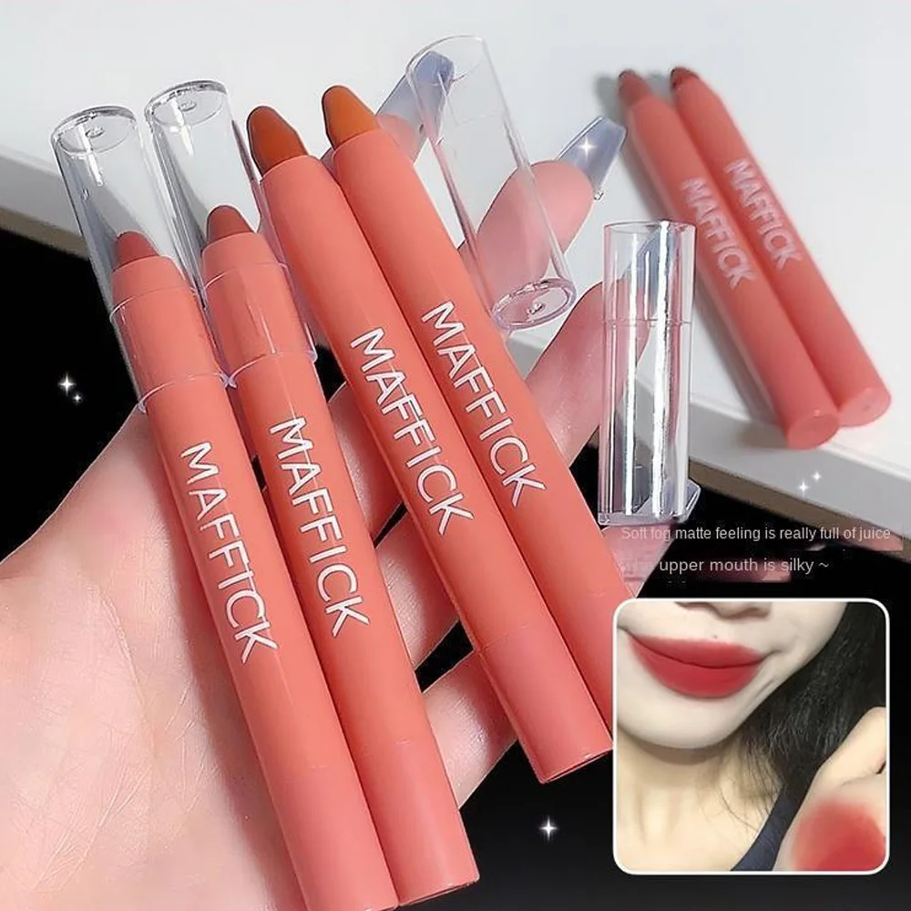 Matte velvet lipstick pen waterproof long-lasting non-stick cup lipstick sexy lip gloss pencil female makeup outline lip line