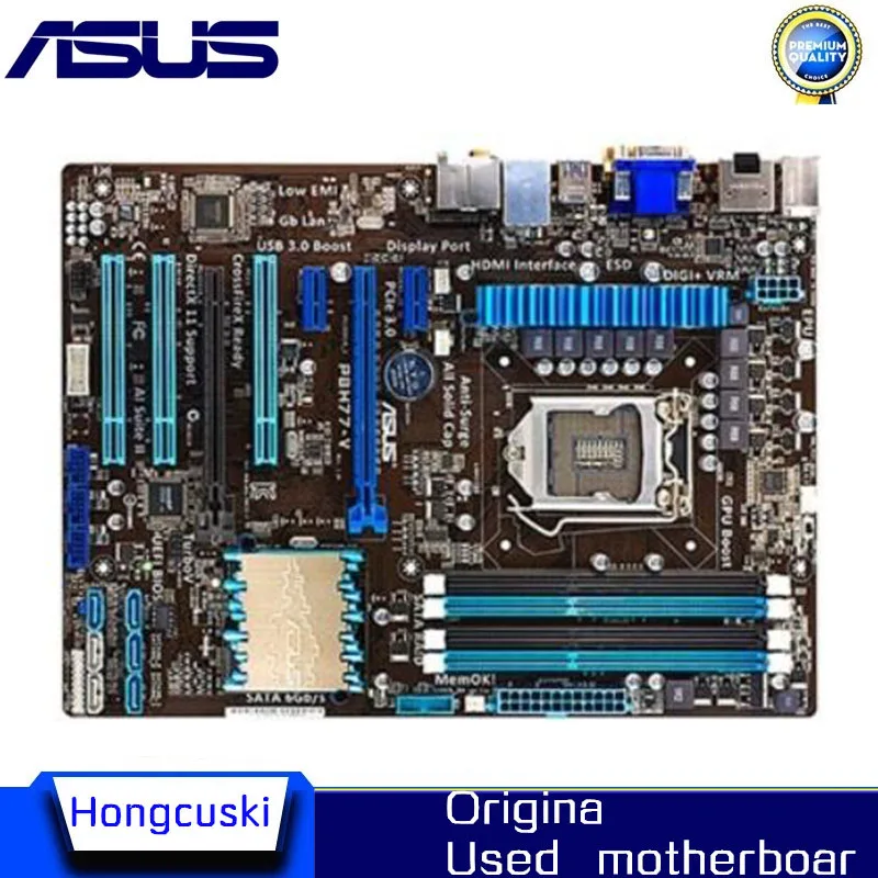 

Used For Asus P8H77-V Desktop Motherboard H77 LGA 1155 22nm i3 i5 i7 DDR3 32G SATA3 USB3.0 ATX