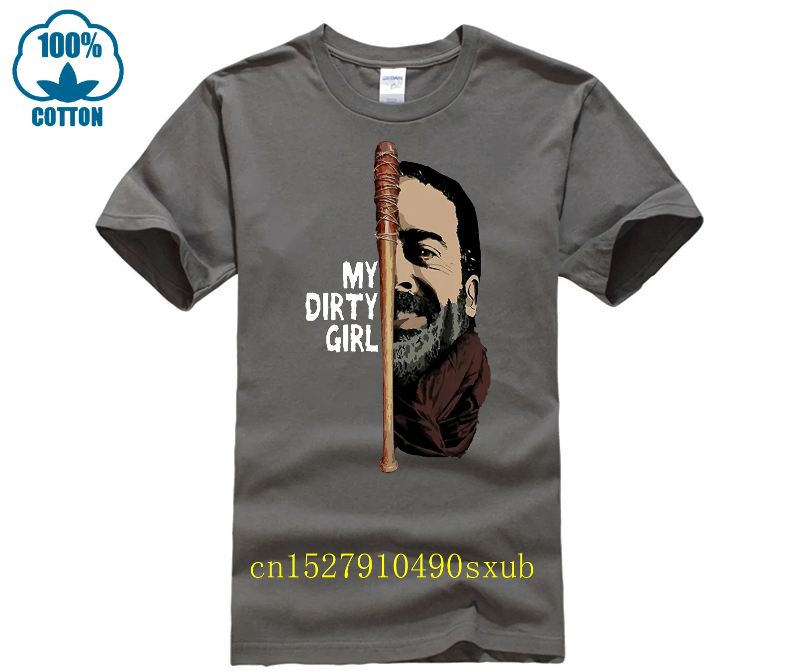 تي شيرت The Walking Dead Negan Lucille تي شيرت رجالي تلفزيوني برقبة دائرية وأكمام قصيرة تي شيرت ملابس شخصية علوية باللون الأسود #4