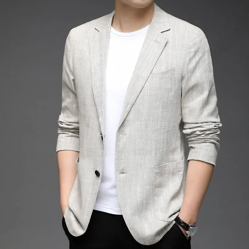 

Men's Plus Size Blazer 2026 Summer Lightweight Casual Suit Jacket Loose Big and Tall Business Coat Comfortable Formal Outerwear