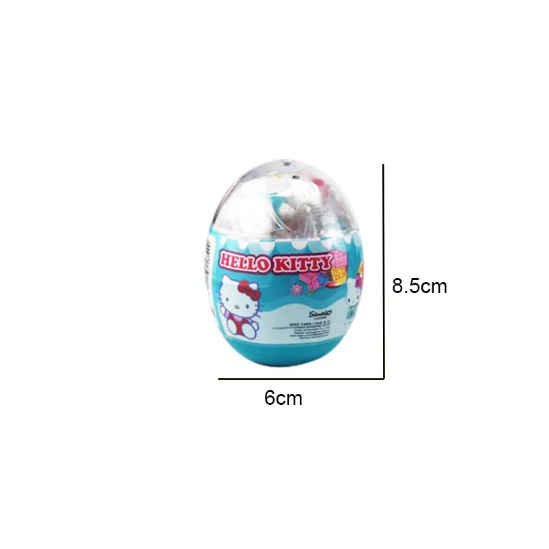 Chaosheng Anime Hello Kitty Sanrio regalo giocattolo per ragazze uovo attorcigliato Puzzle per bambini assemblaggio Building Block giocattolo per