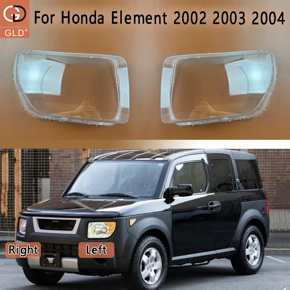 

For Honda Element 2002 2003 2004 Headlight Cover Headlamp Shell Transparent Lampshade Case Plexiglass Replace Original Lens