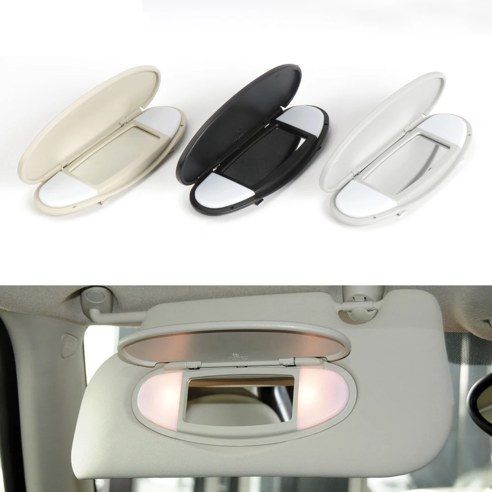 

For BMW Mini R50 R56 R55 R60 Car Sun Visor Shield Shade Makeup Mirror Plastic Cover 2007-2014 Interior Accessories 51167361833